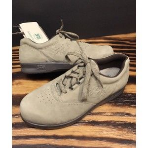 SAS Walk Easy Beige Taupe Suede Diabetic Walking Comfort Nurse Shoes  Womens 7 M